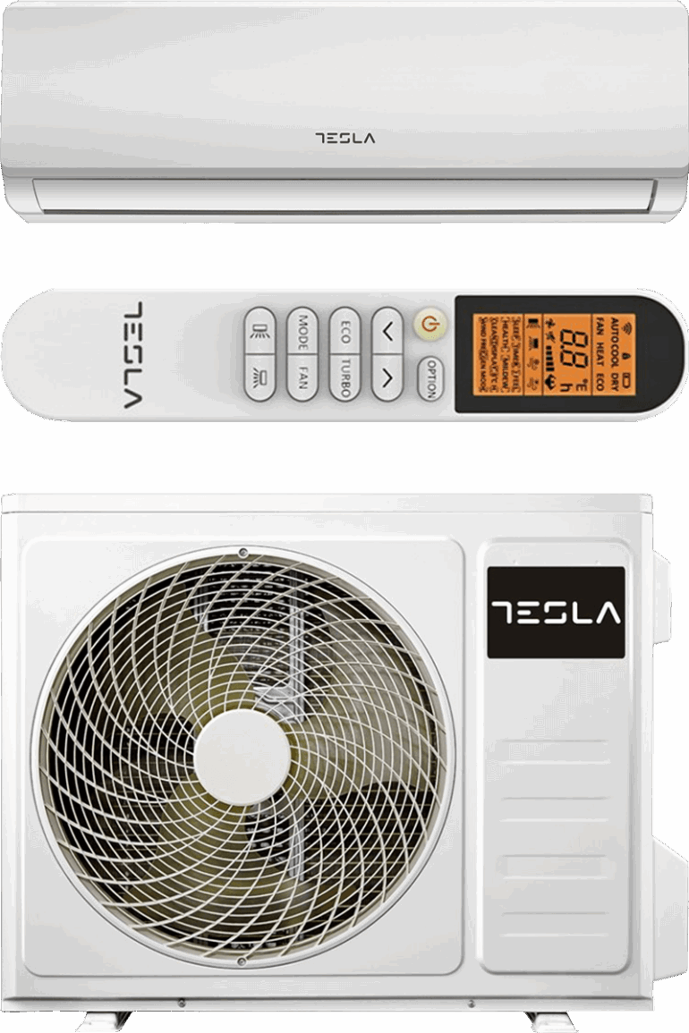 TESLA Select 3,4 kW oldalfali inverteres split klíma – alapszereléssel