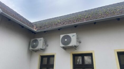 Többegységes klímatelepítés vastag falú, hagyományos szerkezetű épületben